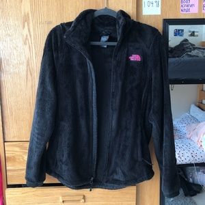 Black north face zip up